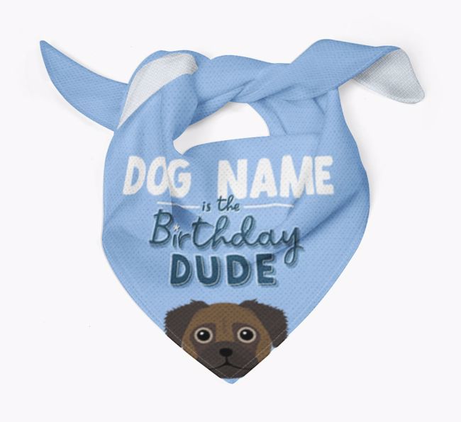 Birthday Dude: Personalized {breedFullName} Bandana